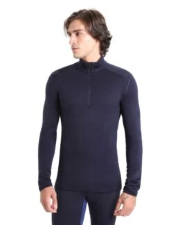 ICEBREAKER MEN'S TECH TOP LONG SLEEVE HALF ZIP Midnight Navy -Ski Uitrusting Verkoop 104372401 1