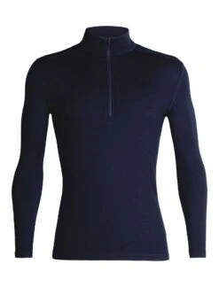 ICEBREAKER MEN'S TECH TOP LONG SLEEVE HALF ZIP Midnight Navy