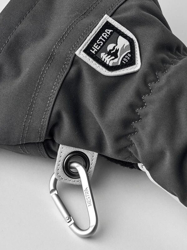 HESTRA ARMY LEATHER HELI SKI 3-finger Grey 2 HESTRA ARMY LEATHER HELI SKI 3-finger Grey - Afbeelding 2