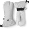 HESTRA HELI SKI FEMALE 3-finger Pale Grey / Offwhite