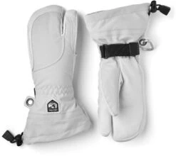 HESTRA HELI SKI FEMALE 3-finger Pale Grey / Offwhite