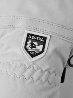 HESTRA HELI SKI FEMALE 3-finger Pale Grey / Offwhite -Ski Uitrusting Verkoop 30612 310020 2