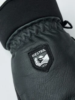 HESTRA ARMY LEATHER WOOL TERRY Grey Black -Ski Uitrusting Verkoop 30800 350100 3 1