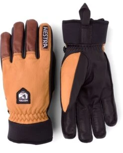 HESTRA ARMY LEATHER WOOL TERRY Cork Brown