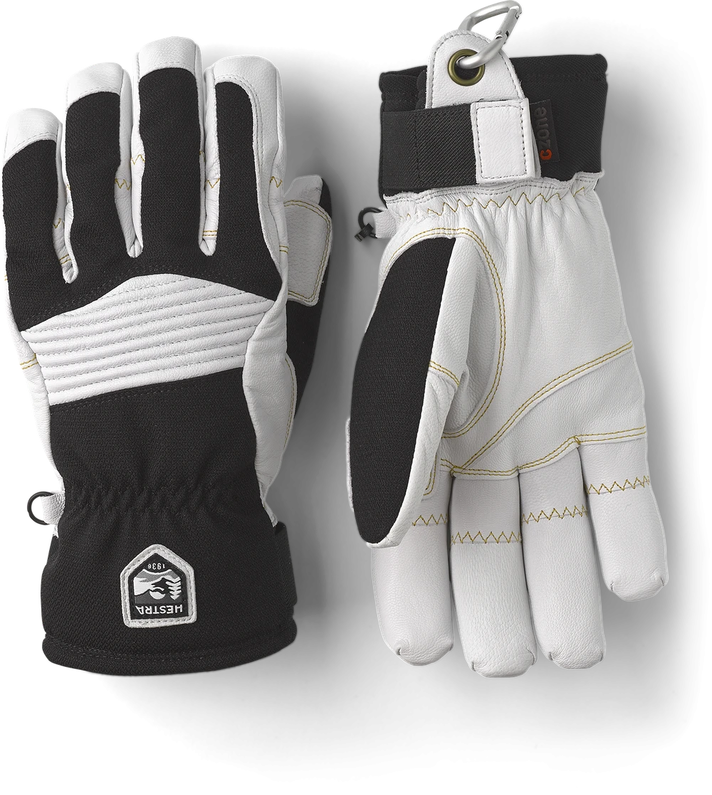 HESTRA ARMY LEATHER COULOIR Black Offwhite 1 HESTRA ARMY LEATHER COULOIR Black Offwhite