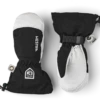 HESTRA ARMY LEATHER HELI SKI JR MITT Black