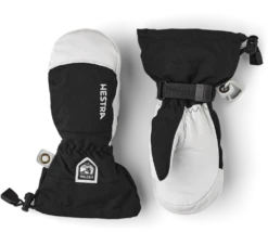 HESTRA ARMY LEATHER HELI SKI JR MITT Black