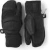 HESTRA LEATHER FALL LINE 3-FINGER Black