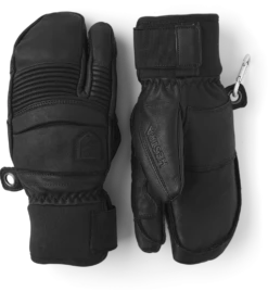 HESTRA LEATHER FALL LINE 3-FINGER Black