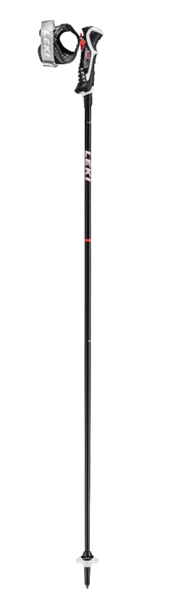 LEKI CARBON 14 3D Black Fluor Red White