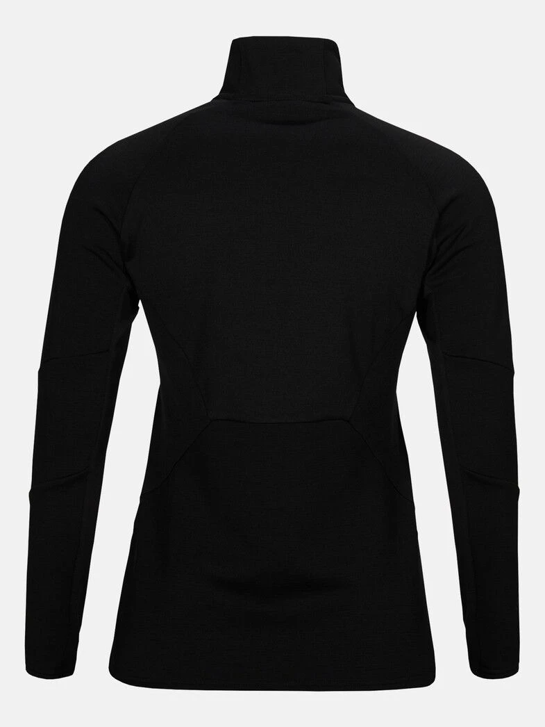 PEAK PERFORMANCE WOMEN'S VERTICAL MID ZIP JACKET Black 3 PEAK PERFORMANCE WOMEN'S VERTICAL MID ZIP JACKET Black - Afbeelding 3