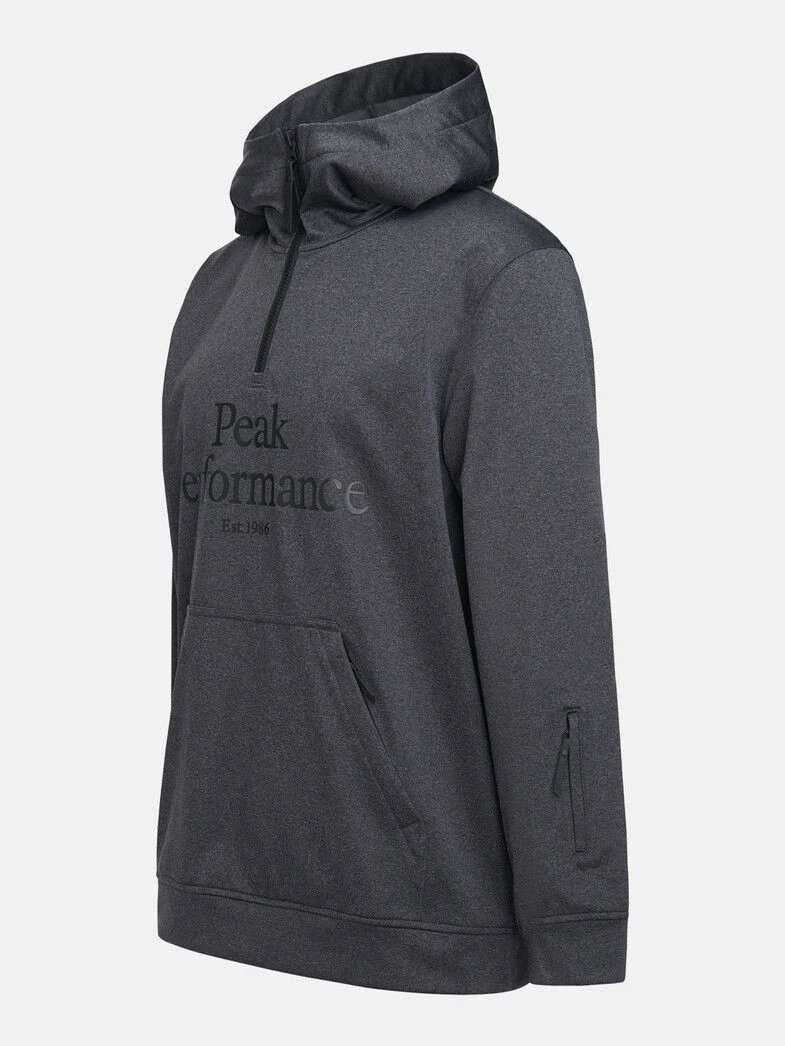 PEAK PERFORMANCE MEN'S ORIGINAL SKI SS HOOD DK Grey Melange 2 PEAK PERFORMANCE MEN'S ORIGINAL SKI SS HOOD DK Grey Melange - Afbeelding 2