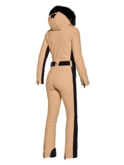 GOLDBERGH PARRY JUMPSUIT Faux Fur Latte -Ski Uitrusting Verkoop ipstqeac