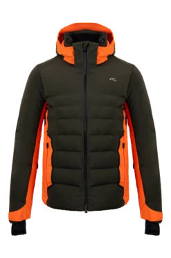 KJUS MEN'S GREEN LINE JACKET Dark Olive/Kjus Orange