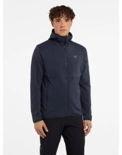 ARC'TERYX KYANITE AR HOODY MEN'S Black Sapphire -Ski Uitrusting Verkoop kyanite ar hoody black sapphire front view