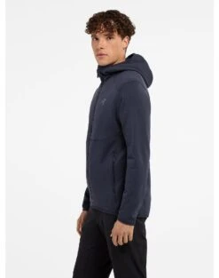 ARC'TERYX KYANITE AR HOODY MEN'S Black Sapphire -Ski Uitrusting Verkoop kyanite ar hoody black sapphire side view left