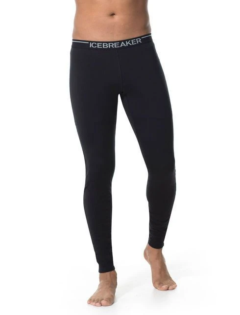 ICEBREAKER MEN'S OASIS LEGGINGS 200 Black 4 ICEBREAKER MEN'S OASIS LEGGINGS 200 Black - Afbeelding 4