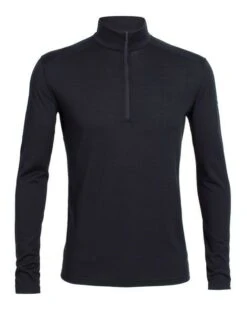 ICEBREAKER MEN'S OASIS LONG SLEEVE HALF ZIP Black -Ski Uitrusting Verkoop oasis1 1 2