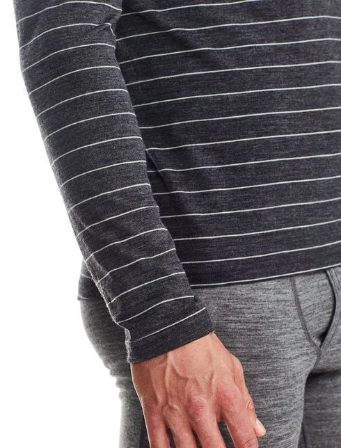 ICEBREAKER MEN'S OASIS LONG SLEEVE CREWE MIDNIGHT Navy 1 ICEBREAKER MEN'S OASIS LONG SLEEVE CREWE MIDNIGHT Navy