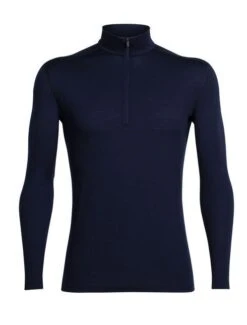 ICEBREAKER MEN'S OASIS LONG SLEEVE HALF ZIP MIDNIGHT Navy -Ski Uitrusting Verkoop oasis navy1