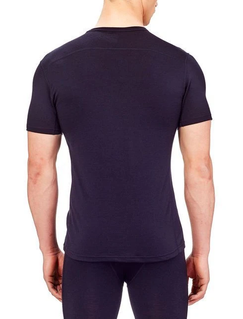 ICEBREAKER MEN'S OASIS SHORT SLEEVE CREWE Black 3 ICEBREAKER MEN'S OASIS SHORT SLEEVE CREWE Black - Afbeelding 3