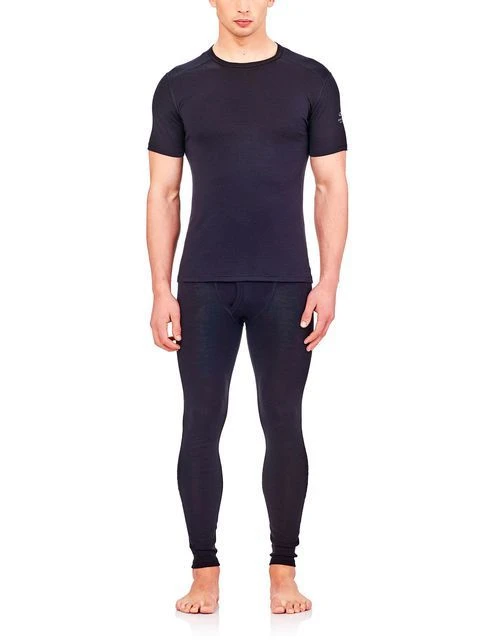 ICEBREAKER MEN'S OASIS SHORT SLEEVE CREWE Black 2 ICEBREAKER MEN'S OASIS SHORT SLEEVE CREWE Black - Afbeelding 2