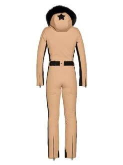 GOLDBERGH PARRY JUMPSUIT Faux Fur Latte -Ski Uitrusting Verkoop okdsxuie