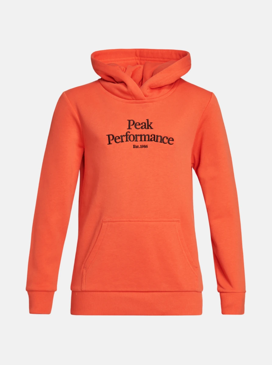 PEAK PERFORMANCE ORIGINAL HOOD JUNIOR Zeal Orange