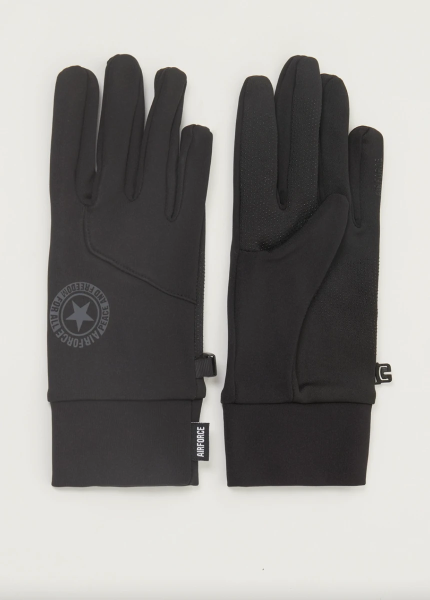AIRFORCE TECNICAL GLOVES TOUCHSCREEN Black 1 AIRFORCE TECNICAL GLOVES TOUCHSCREEN Black