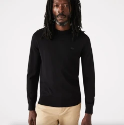 LACOSTE TRUI HEREN RONDE HALS MERINOWOL Zwart -Ski Uitrusting Verkoop schermafbeelding 2022 08 09 om 12.51.23