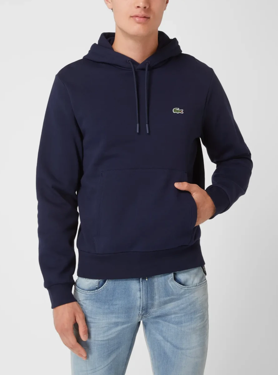 LACOSTE SWEATHSHIRT MET HOOD Navy 2 LACOSTE SWEATHSHIRT MET HOOD Navy - Afbeelding 2