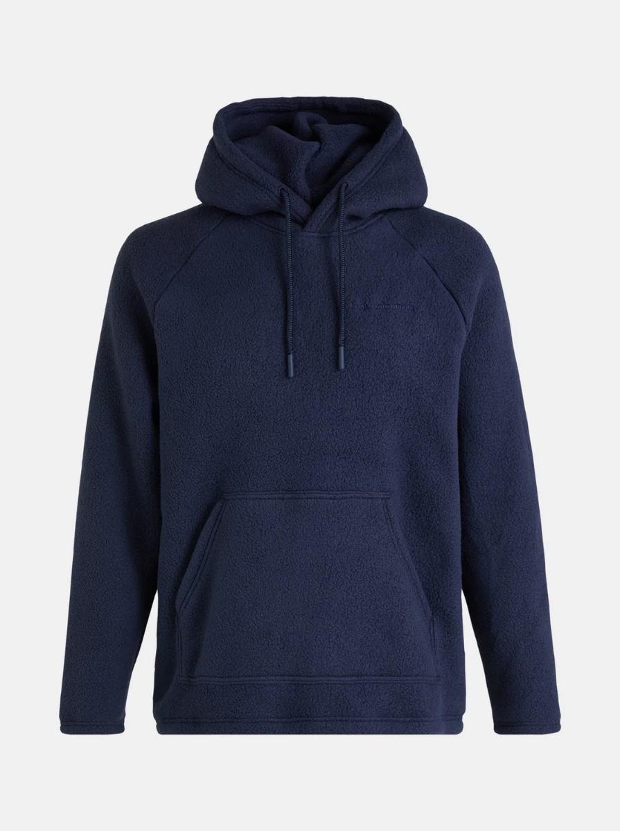 PEAK PERFORMANCE FLEECE HOOD MEN Blue Shadow