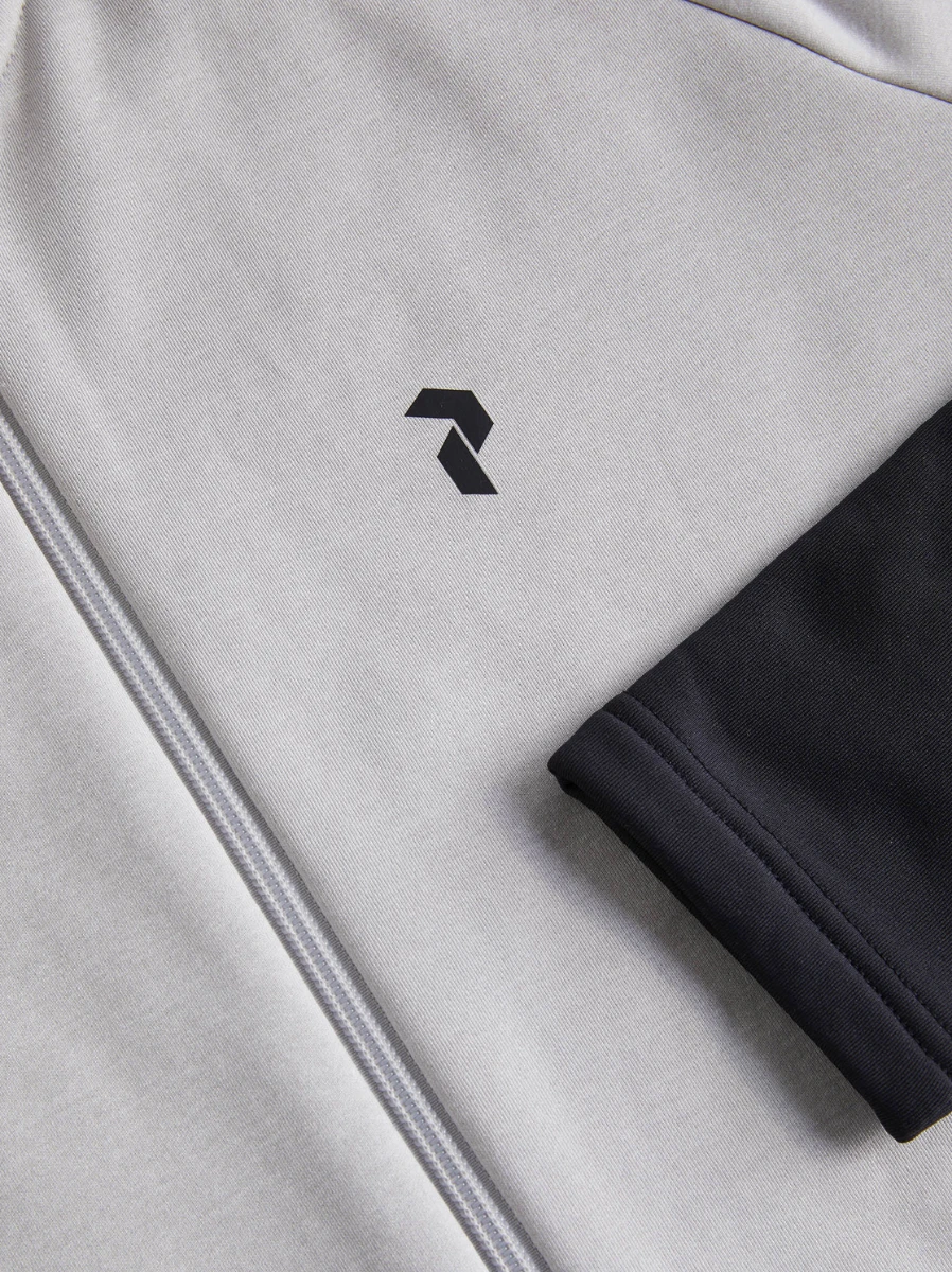 PEAK PERFORMANCE MEN'S RIDER ZIP JACKET Med Grey Melange 4 PEAK PERFORMANCE MEN'S RIDER ZIP JACKET Med Grey Melange - Afbeelding 4