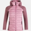 PEAK PERFORMANCE WOMEN'S ARGON HYBRID HOOD JACKET Bitter Root / Rose Brown