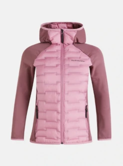 PEAK PERFORMANCE WOMEN'S ARGON HYBRID HOOD JACKET Bitter Root / Rose Brown