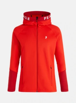 PEAK PERFORMANCE M RIDER ZIP HOOD Racing Red / The Alpine