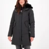 AIRFORCE DOUBLE ZIP FISHTAIL PARKA Black