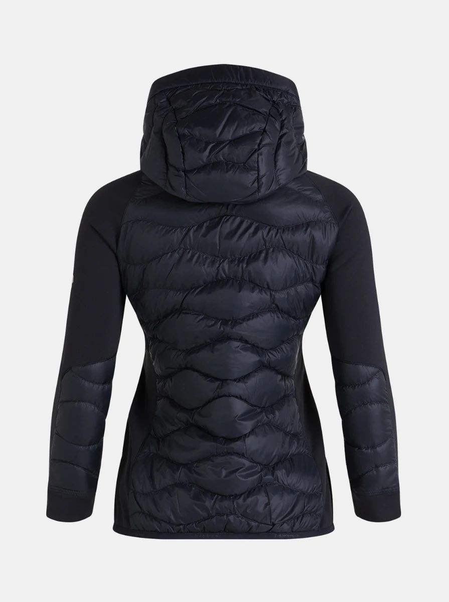 PEAK PERFORMANCE HELIUM HYBRID DOWN HOOD JACKET WOMEN Black 4 PEAK PERFORMANCE HELIUM HYBRID DOWN HOOD JACKET WOMEN Black - Afbeelding 4