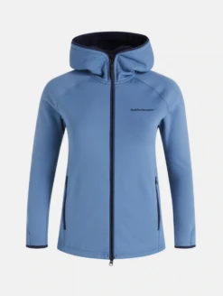 PEAK PERFORMANCE CHILL ZIP HOOD WOMEN Shallow Blue