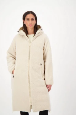 AIRFORCE LONG REVERSIBLE TEDDY JACKET Sand -Ski Uitrusting Verkoop schermafbeelding 2022 10 17 om 12.06.03