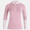 PEAK PERFORMANCE WOMEN'S MAGIC HALF ZIP Bitter Root Melange / Cold Blush