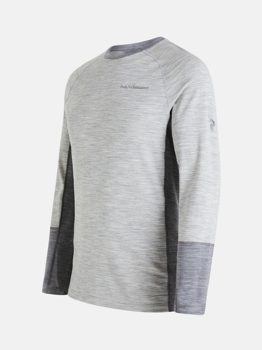 PEAK PERFORMANCE MEN'S MAGIC CREW Med Grey Melange 3 PEAK PERFORMANCE MEN'S MAGIC CREW Med Grey Melange - Afbeelding 3
