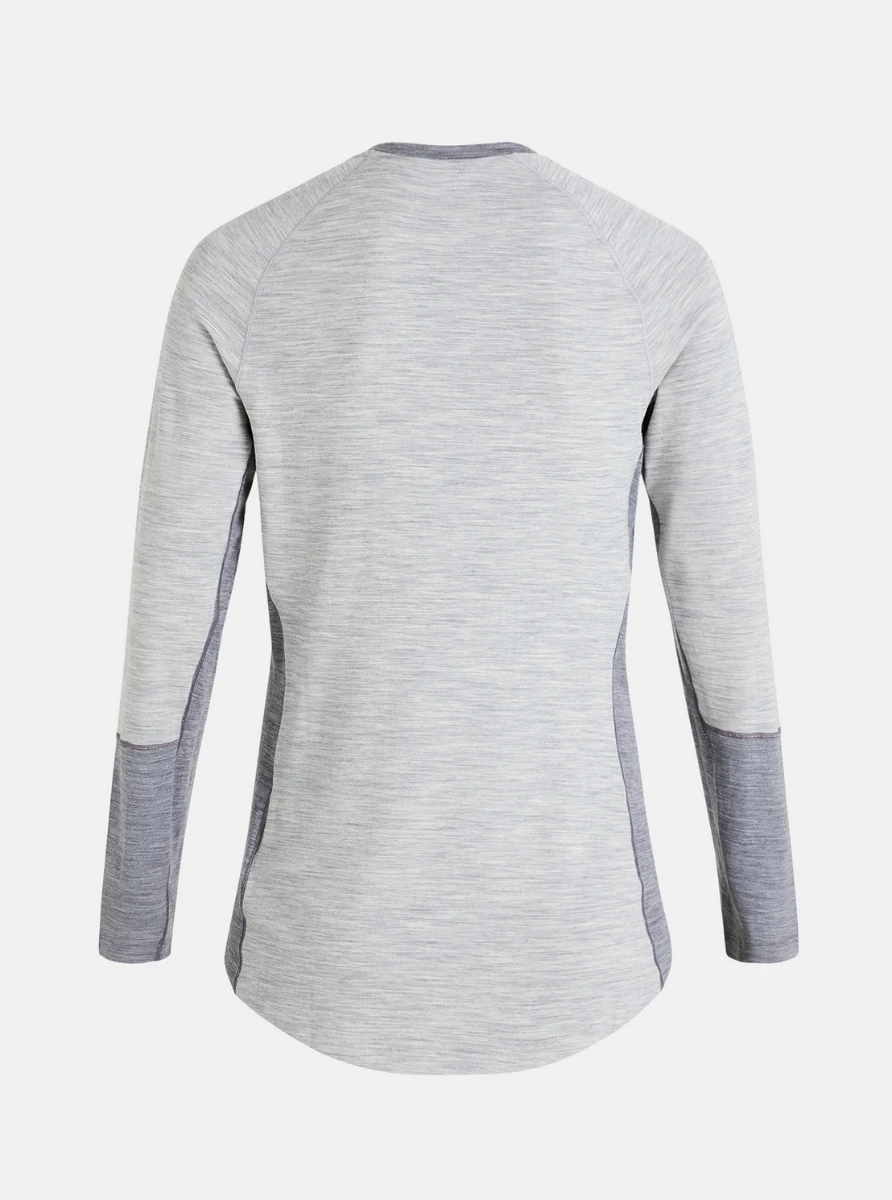 PEAK PERFORMANCE MEN'S MAGIC CREW Med Grey Melange 2 PEAK PERFORMANCE MEN'S MAGIC CREW Med Grey Melange - Afbeelding 2