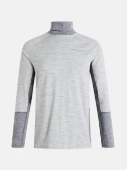 PEAK PERFORMANCE MAGIC ROLLNECK MEN Med Grey Melange