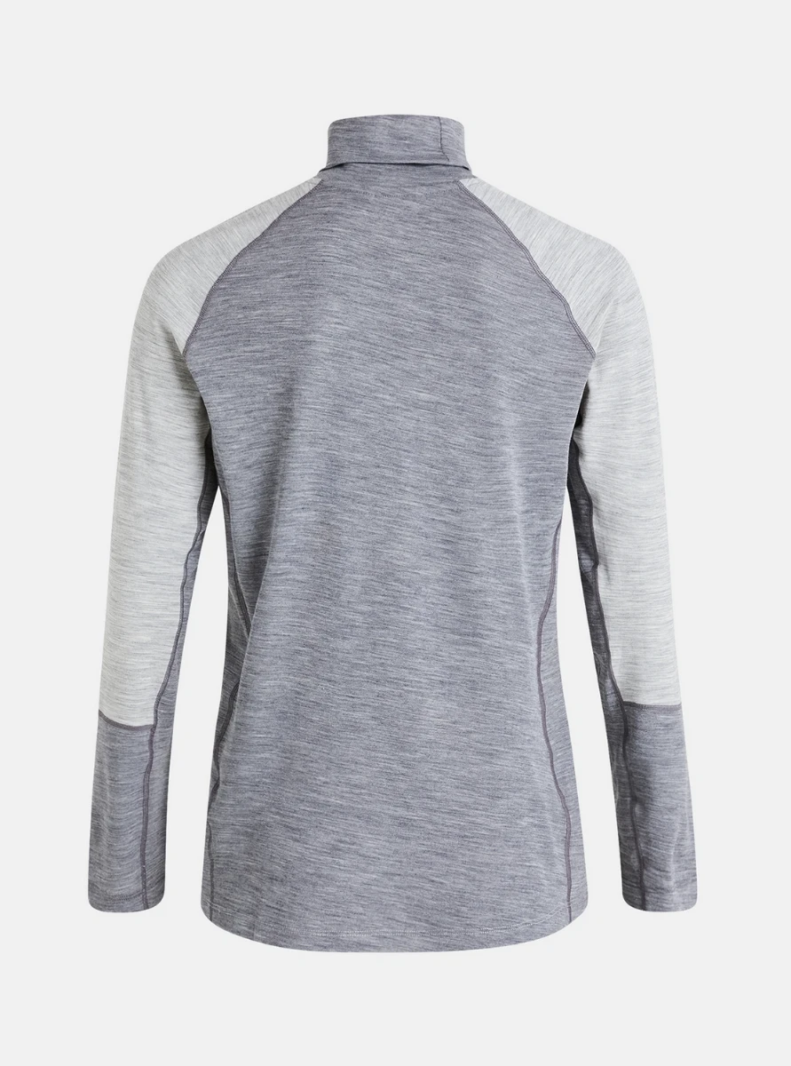 PEAK PERFORMANCE MAGIC ROLLNECK MEN Med Grey Melange 2 PEAK PERFORMANCE MAGIC ROLLNECK MEN Med Grey Melange - Afbeelding 2