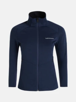 PEAK PERFORMANCE VERTICAL MID ZIP JACKET WOMEN Blue Shadow
