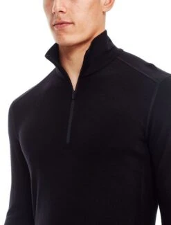 ICEBREAKER MEN'S TECH TOP LONG SLEEVE HALF ZIP Black -Ski Uitrusting Verkoop tech top 5 1